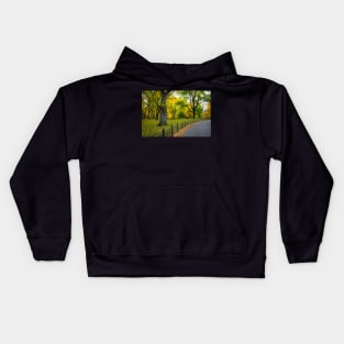Fall Path in the Park Kids Hoodie
